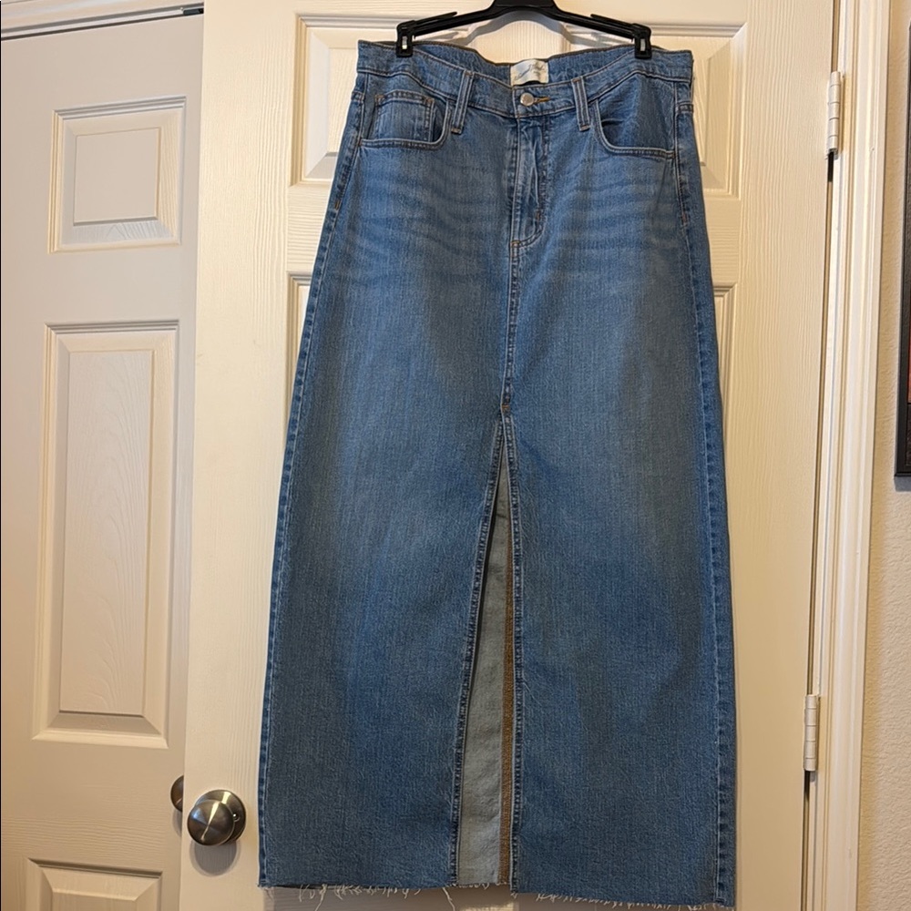 UNIVERSAL THREAD Blue High-Rise Wide-Leg Jean Skirt